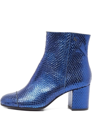 Zadig&Voltaire python leather boots - Blue