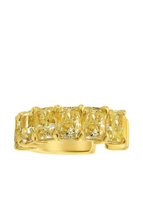 RARE COLORS 18K yellow gold diamond ear cuff