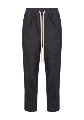 HAMZA Six drawstring-panelled jeans - Grey