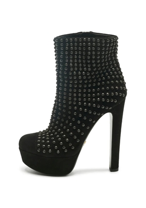 Prada Pre-Owned suede studded boots - Black