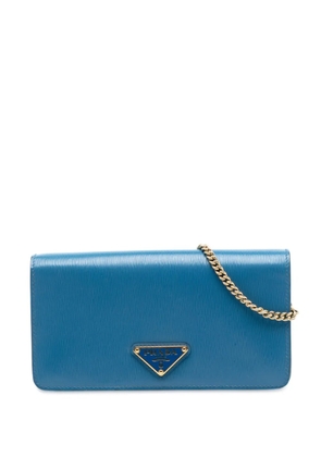 Prada Pre-Owned 2013-2025 Vitello Move Wallet On Chain crossbody bag - Blue
