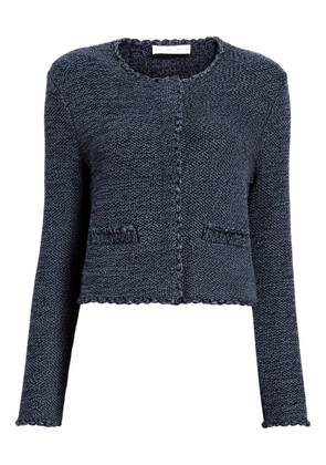 Proenza Schouler White Label scallop-hem cropped jacket - Blue