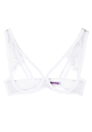 Maison Close Accroche Coeur cut-out detail bra - White