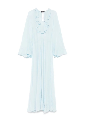TWINSET ruffle-detailed maxi dress - Blue