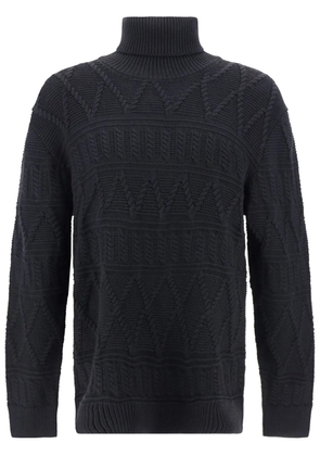 Zegna cable-knit jumper - Black