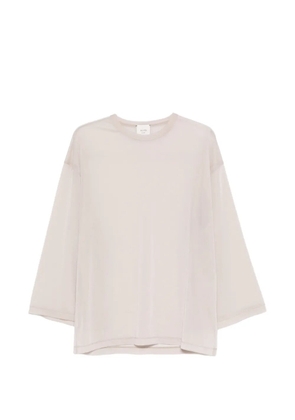 Alysi panelled long-sleeve top - Neutrals