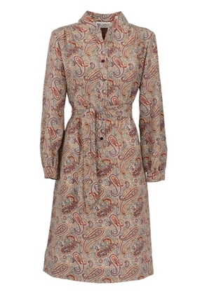 Lanvin Pre-Owned 1970s paisley-print cotton dress - Neutrals