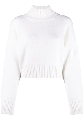 Fabiana Filippi mock-neck wool jumper - White