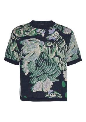 Henrik Vibskov chicken-motif short-sleeve T-shirt - Blue