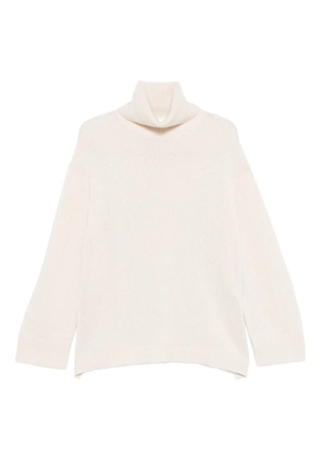Allude turtleneck ribbed sweater - Neutrals