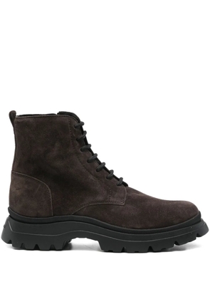 Hogan lace-up chunky-sole boots - Brown