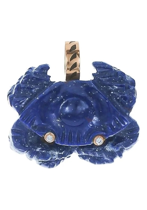 Dezso 18kt rose gold Crab Lapis Lazuli pendant necklace - Pink