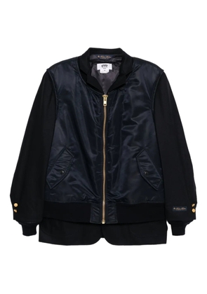 Junya Watanabe MAN layered bomber jacket - Blue