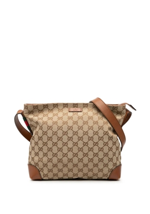 Gucci Pre-Owned 2000-2015 GG Canvas Web crossbody bag - Brown