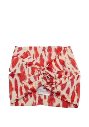 Christian Dior Pre-Owned animal-print headband - Neutrals