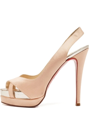 Christian Louboutin Pre-Owned 135mm leather heeled sandals - Pink