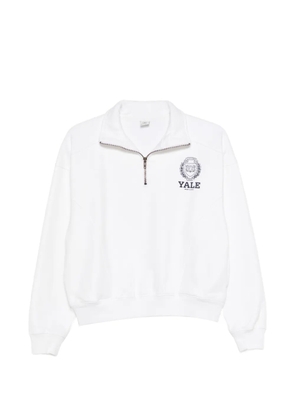 Sporty & Rich Essie zip graphic-print sweatshirt - White