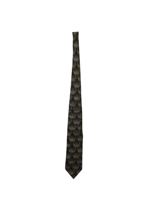 Ermenegildo Zegna Vintage printed silk tie - Grey