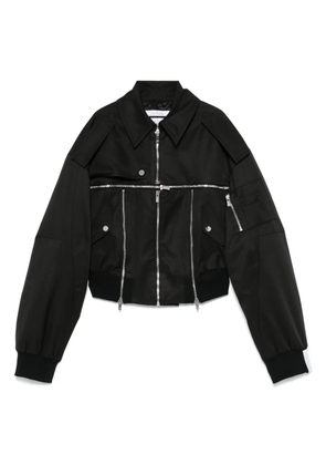 Rokh zip-detailed bomber jacket - Black