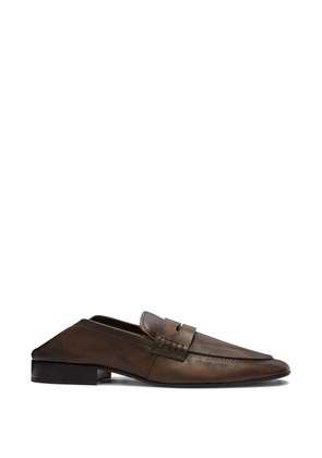 DRIES VAN NOTEN leather loafers - Brown