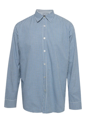 BOSS check cotton shirt - Blue