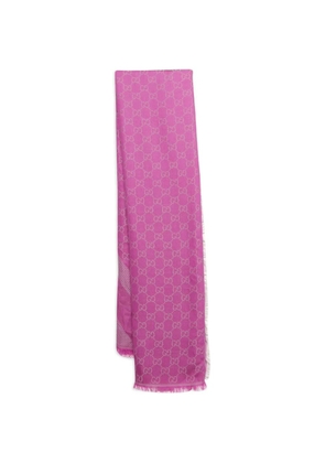 Gucci Pre-Owned GG jacquard weave scarf - Pink