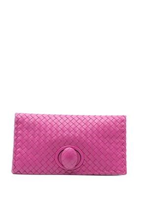 Bottega Veneta Pre-Owned 2011 Nappa Intrecciato Turn Lock clutch bag - Pink