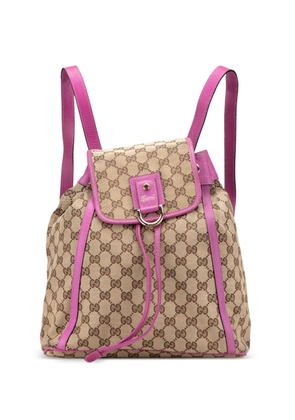 Gucci Pre-Owned 2016-2025 GG Canvas Abbey D Ring backpack - Brown