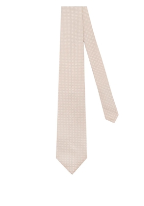 TOM FORD square-pattern silk tie - Neutrals