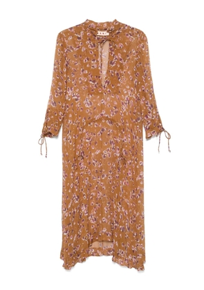 Marni Pre-Owned 2020s silk dress - Brown