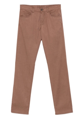 Canali twill trousers - Brown