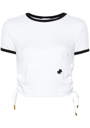 Patou ribbed-knit cut-out T-shirt - White