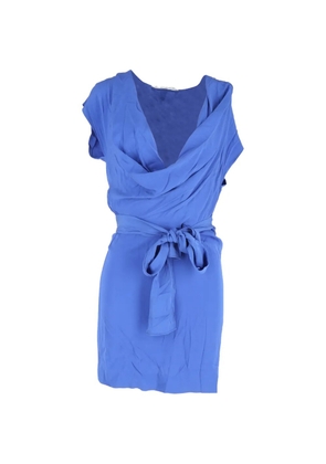 Diane Von Furstenberg Vintage wrap mini dress - Blue