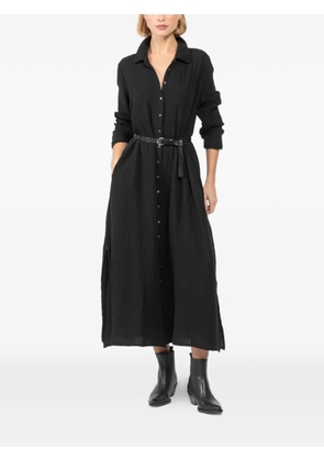 Xirena buttoned-down midi shirt dress - Black