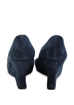 Bottega Veneta Pre-Owned suede wedge shoes - Blue