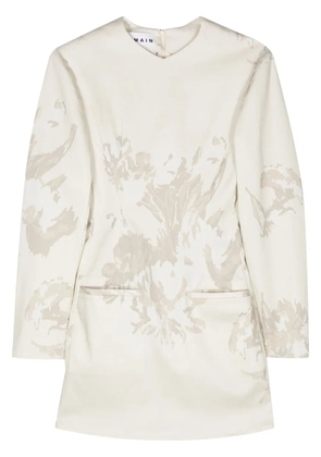 REMAIN floral-print mini dress - Neutrals