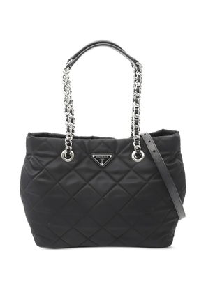 Prada Pre-Owned 2010s quilted chain tote bag - Black