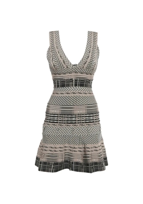 Hervé Léger Pre-Owned knitted dress - Neutrals