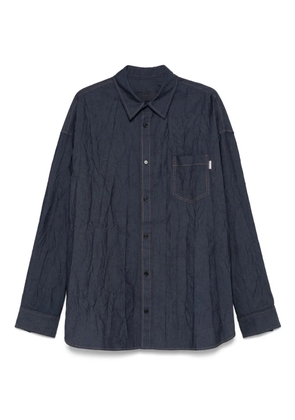 Juun.J crease-effect shirt - Blue