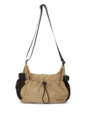 Osklen Split drawstring split-panel shoulder bag - Brown