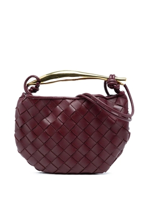 Bottega Veneta Pre-Owned 2012-2025 Baby Lambskin Intrecciato Sardine satchel - Red