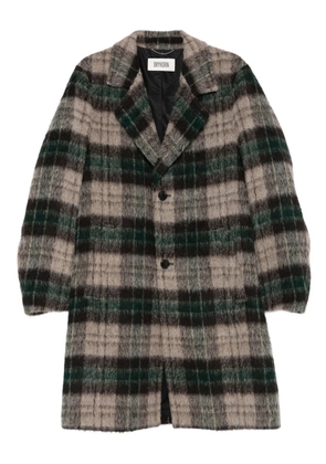 Drykorn Soleno plaid buttoned coat - Brown