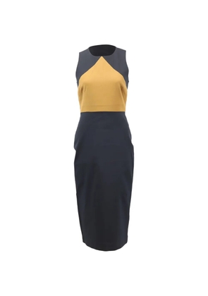 Diane Von Furstenberg Vintage sleeveless colour-block dress - Blue