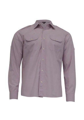 Theory plaid button-down tailored fit shirt - Pink