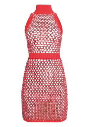 diotima Sly open-knit minidress - Red