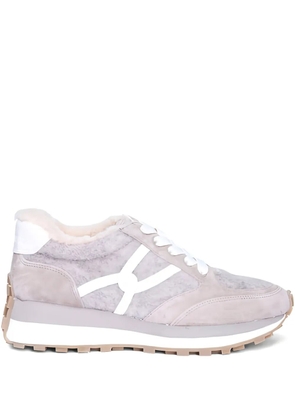 Veronica Beard Valentina shearling sneakers - Grey