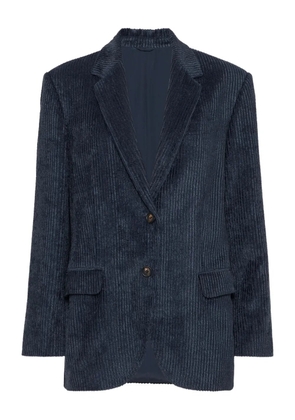 Brunello Cucinelli corduroy blazer - Blue