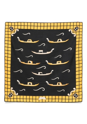 Bvlgari Pre-Owned 2000s silk scarf - Blue