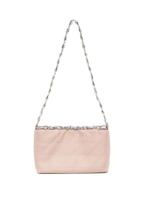 0711 Natalie bead-embellished shoulder bag - Pink