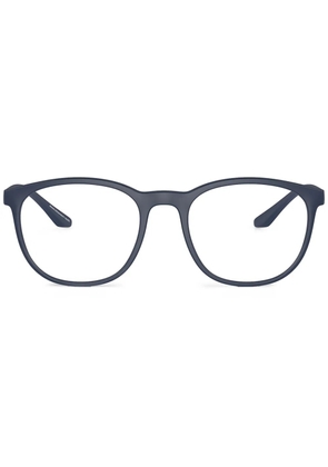 Emporio Armani round frame glasses - Blue